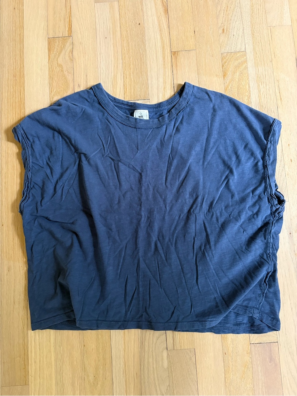 Free People Tee, Navy, Medium